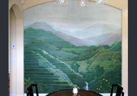 This 10' x 10' mural depicts the famous Philippine Rice Terraces.