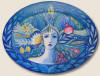 See details of the Blue Goddess painting