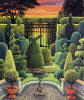 See details of the Trompe L'oeil Topiary Garden painting